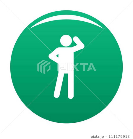 Stick figure stickman icon pictogram. Vector simple illustration of stickman icon isolated on white background. Man human stick sign 111179918