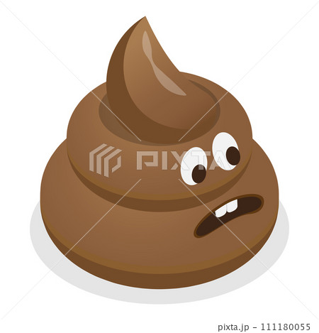 3D Isometric Flat Vector Set of Monster Emoticons. Item 5 111180055