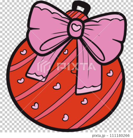 The illustration of a bauble The illustration of a bauble 111180266