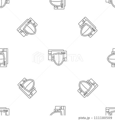 Protected credit card pattern seamless vector repeat geometric for any web design 111180509