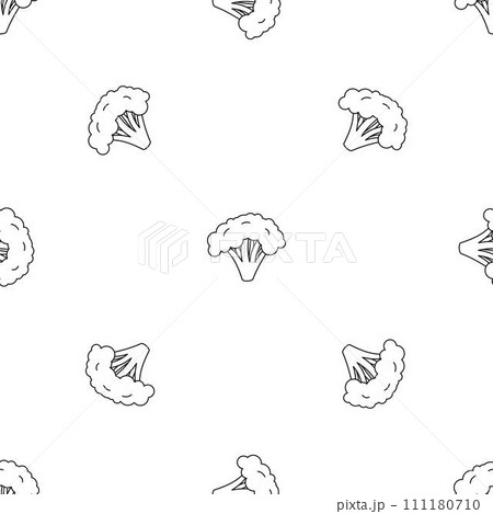 Broccoli pattern seamless vector repeat...のイラスト素材 [111180710] - PIXTA