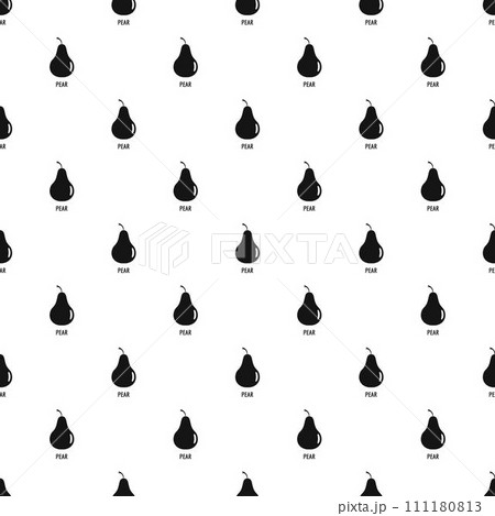 Pear pattern seamless vector repeat geometric for any web design 111180813