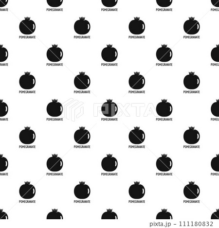Pomegranate pattern seamless vector repeat geometric for any web design 111180832
