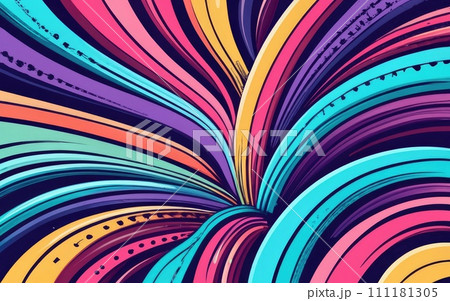 vivid burst and waves background with Generative AI. 111181305
