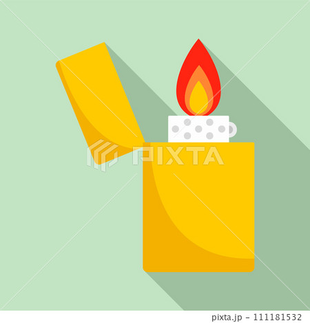 Lighter icon. Flat illustration of lighter vector icon for web design Lighter icon. Flat illustration of lighter vector icon for web design 111181532