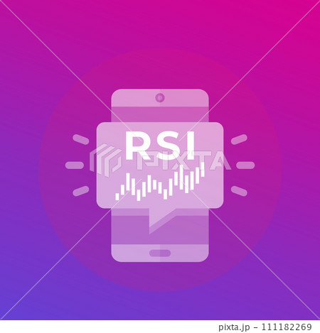 RSI trading indicator icon Relative Strength Index RSI trading indicator icon Relative Strength Index 111182269