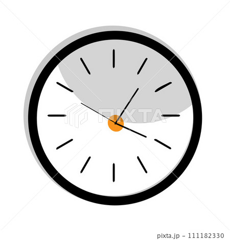 Clock flat style, Clock icon watches vector illustration. Alarm clock icon. Flat design style. Simple icon on white backround, Web site page and mobile app design element Clock flat style, Clock icon watches vector illustration. Alarm clock icon. Flat design style. Simple icon on white backround, Web site page and mobile app design element 111182330