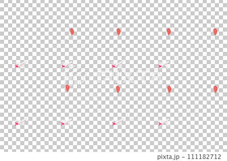 Illustration of Airplane Trajectories Set, Air Travel 111182712
