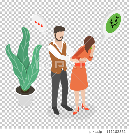 3D Isometric Flat Conceptual Illustration of Nausea, Poisoning, Poor Digestion or Stomach Ulcer 3D Isometric Flat Conceptual Illustration of Nausea, Poisoning, Poor Digestion or Stomach Ulcer 111182881