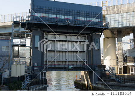 源森川水門 東京都墨田区吾妻橋 源森川水門 東京都墨田区吾妻橋 111183614