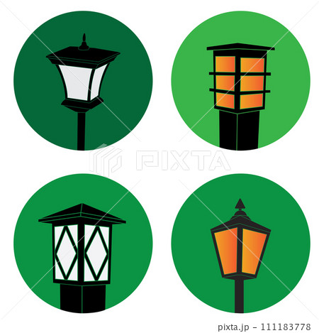Garden lamp logo Garden lamp logo 111183778