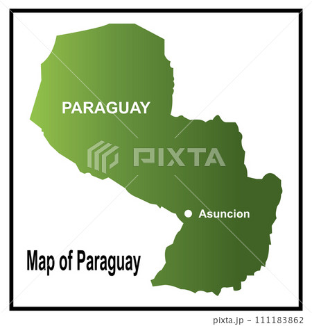 Paraguay map icon 111183862