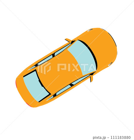 Top view of car vector icon Top view of car vector icon 111183880