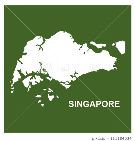 Singapore map icon Singapore map icon 111184034