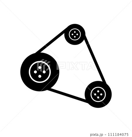Engine belt icon 111184075
