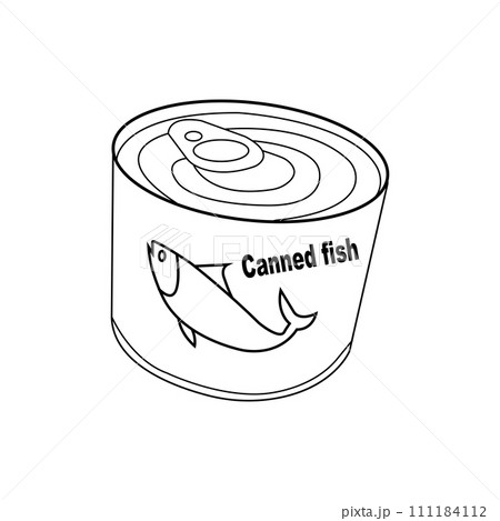 Sardines, canned fish icon 111184112