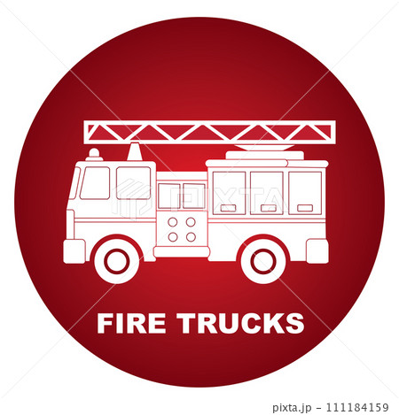Fire trucks icon Fire trucks icon 111184159