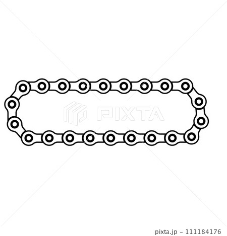 Motorbike chain icon Motorbike chain icon 111184176