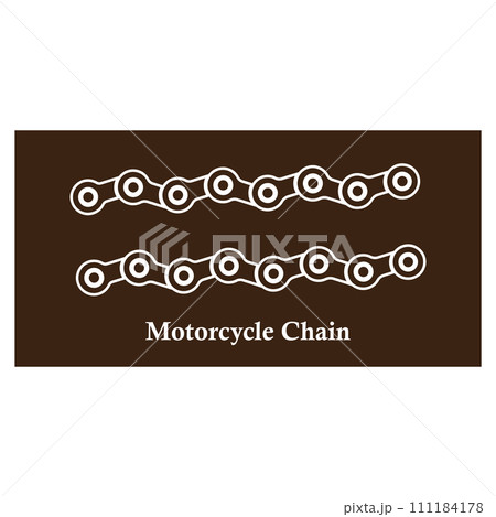 Motorbike chain icon 111184178