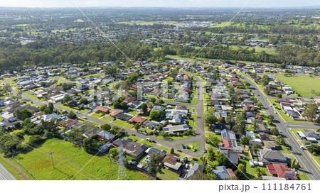Aerial photograph of the suburb of Werrington County in the greater Sydney region of Australia Aerial photograph of the suburb of Werrington County in the greater Sydney region of Australia 111184761