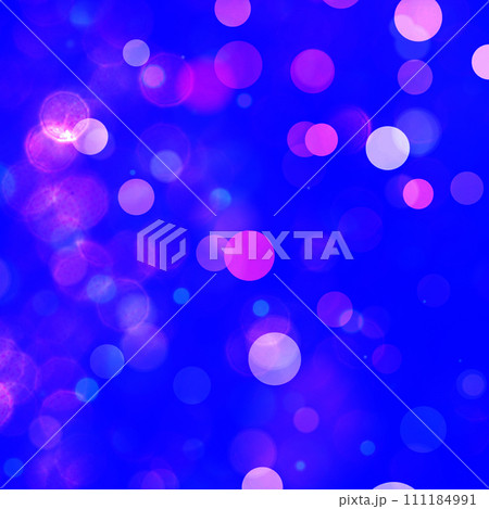 Blue bokeh background perfect for Party, Anniversary, Birthdays, Holiday, Free space for text 111184991
