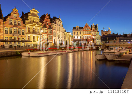 Old town of Ghent, Belgium 111185107