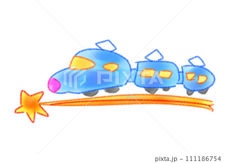 流れ星のレールを走る新幹線 流れ星のレールを走る新幹線 111186754