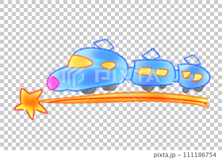 流れ星のレールを走る新幹線 流れ星のレールを走る新幹線 111186754