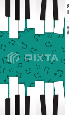Floating piano keys poster background Floating piano keys poster background 111188190