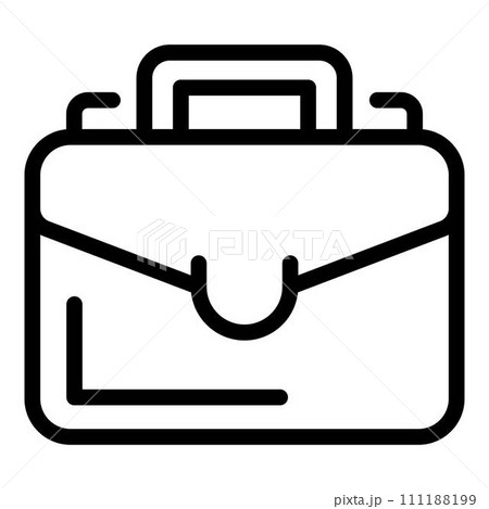 Luggage suitcase icon. Outline luggage suitcase vector icon for web design isolated on white background 111188199