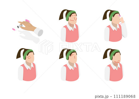 3D Isometric Flat Conceptual Illustration of Facial Roller 3D Isometric Flat Conceptual Illustration of Facial Roller 111189068