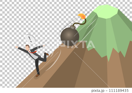 3D Isometric Flat Conceptual Illustration of Inflation 3D Isometric Flat Conceptual Illustration of Inflation 111189435