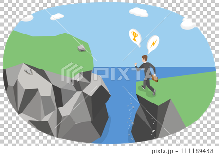 3D Isometric Flat  Conceptual Illustration of Motivation 111189438
