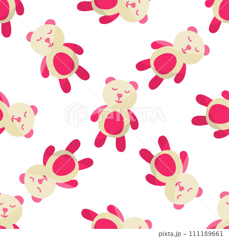 bear toy childrens day colored play pattern 111189661
