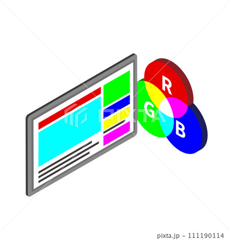 RGBのイメージイラスト RGBのイメージイラスト 111190114