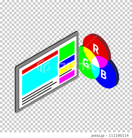RGBのイメージイラスト RGBのイメージイラスト 111190114