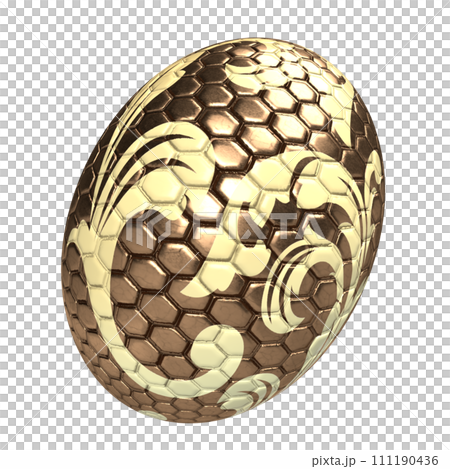 The Easter egg vintage style for holiday concept 3d rendering. 111190436
