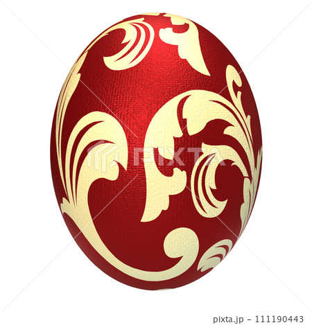 The Easter egg vintage style for holiday...のイラスト素材 [111190443] - PIXTA