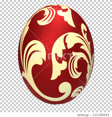 The Easter egg vintage style for holiday...のイラスト素材 [111190443] - PIXTA