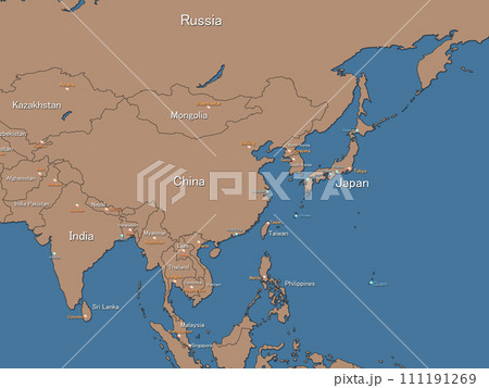 世界地図　地球 BG　背景　イメージ　都市名　国名　 111191269