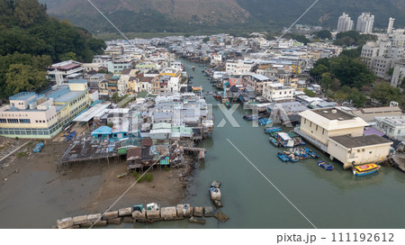 the Tai O Market Street Drawbridge, hong kong Dec 30 2023 the Tai O Market Street Drawbridge, hong kong Dec 30 2023 111192612