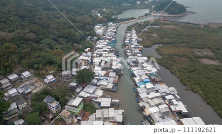 the stilt houses village at Tai O, hk Dec 30 2023 the stilt houses village at Tai O, hk Dec 30 2023 111192621