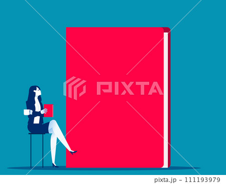 Instruction manual. Business vector illustration concept Instruction manual. Business vector illustration concept 111193979