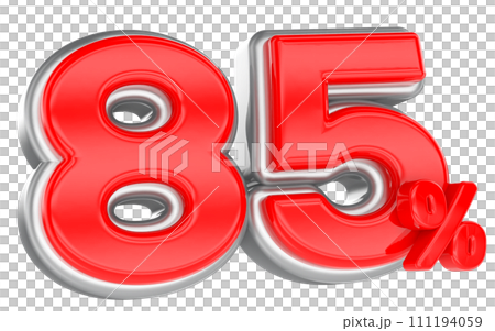 3d render for font and number 111194059