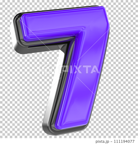 3d render for font and number 111194077