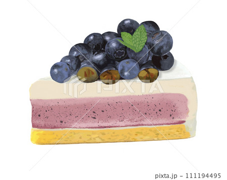 レアチーズケーキ(ブルーベリー) レアチーズケーキ(ブルーベリー) 111194495