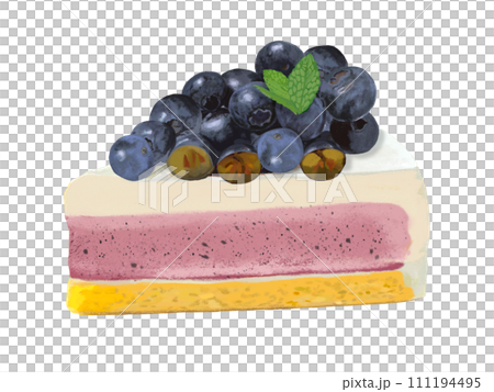 レアチーズケーキ(ブルーベリー) レアチーズケーキ(ブルーベリー) 111194495