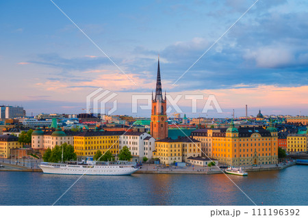 Stockholm, Sweden. Panoramic view of the Gamla Stan. The capital of Sweden. Stockholm, Sweden. Panoramic view of the Gamla Stan. The capital of Sweden. 111196392