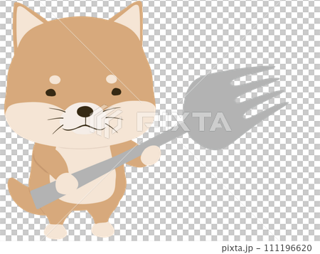 柴犬用叉子 111196620