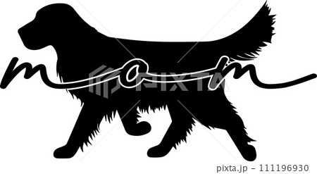 Golden Mom, Dog, Animal, Pet, Vector Illustration File Golden Mom, Dog, Animal, Pet, Vector Illustration File 111196930